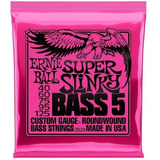 Juego Cuerdas Bajo Electrico 5 Ernie Ball Slinky 40-125 2824