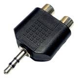 10 Unidades Adaptador Audio Plug 3,5mm Stereo 2 Rca Hembra