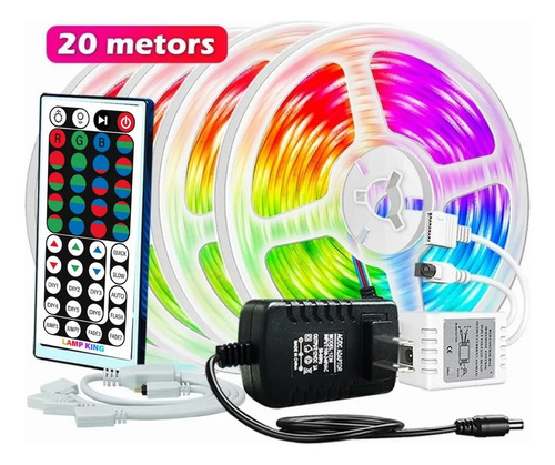 . 20m Rgb Led Tira De Luz Flexible Barra De Luz Cambio De