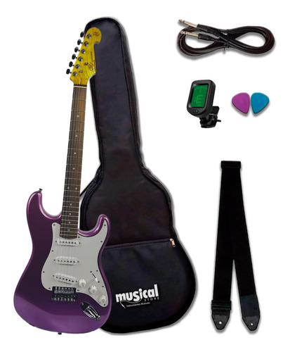 Guitarra Sx Ed1 Ed-1 Ed 1 Mpp Kit Std Corr Afin Plt Oferta!