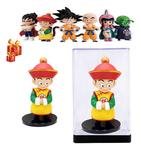 Dragon Ball Muñeco Con Caja Acrílico Para Regalo Y Colección