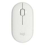 Mouse Inalámbrico Logitech Pebble M350 Blanco Color Blanco Crudo