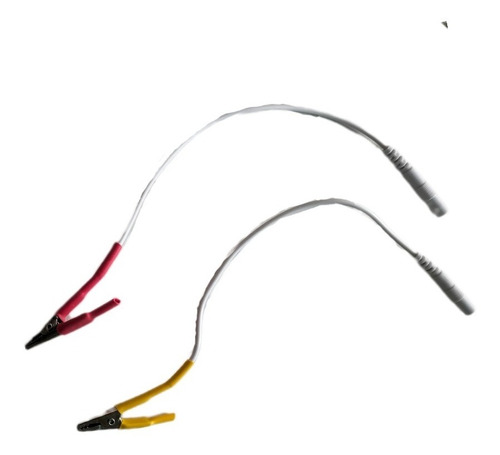 2 Cable Caimanes Adaptador Electroestimulador Acupuntura