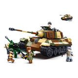 Sluban Army Tanque Aleman Panzerkampfwagen Wwii Bloques