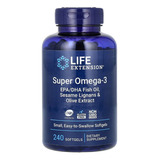 Life Extension Super Omega-3, 240 Softcaps Sfn Sabor Sin Sabor