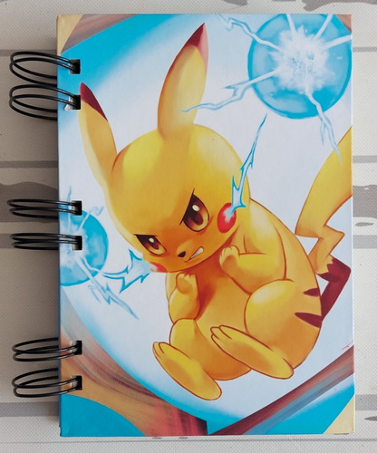 Cuaderno Artesanal A6 De Pokémeon - Pikachu De Ash