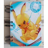 Cuaderno Artesanal A6 De Pokémeon - Pikachu De Ash