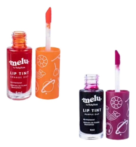 Kit Lip Tint Labial Melu Ruby Rose 2 Unid