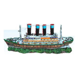 Enfeite P/ Aquário / Lago Barco/navio Titanic Grande