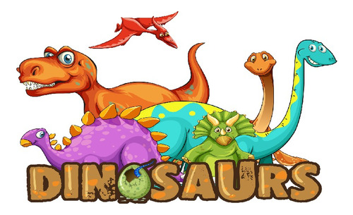 Vinilos Decorativos Dinosaurios Infantiles - 1mx60cm