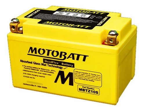 Bateria Motobatt Mbtz10s 8,6ah. Bmw S1000rr Cbr1000 600rr/f