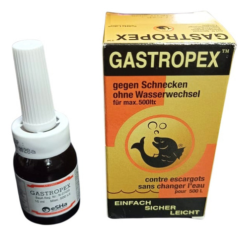 Gastropex 10ml Esha Combate Caracoles Acuáticos Acuario