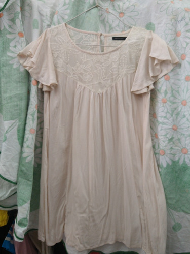 Vestido Beige Corto Retro Vintage 