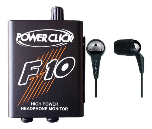 Fone Ouvido Koss I150 Preto + Amp Fone Power Click F10