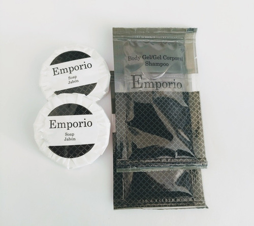 Jabón Y Shampoo Hotelero Emporio Kit Con 50 Pzas 