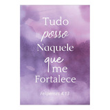 Quadro Plaquinha Decorativa Mdf Frases Bíblicas - Fr67