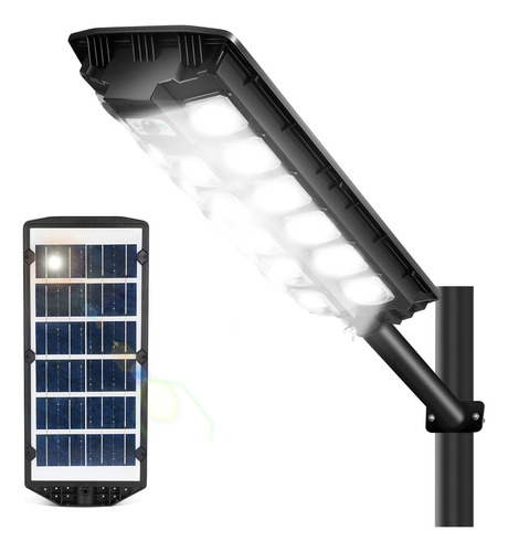 Lámpara Led Solar 600w Luminaria Suburbana Alumbrado Público