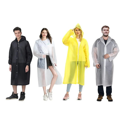 4ps Poncho Impermeable Eva Reutilizable Portátil Para Lluvia | MercadoLibre