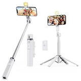 Selfie Stick Para Celular Con Tripode Color Blanco Y Control