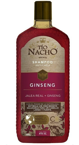 Shampoo Tío Nacho Ginseng Estimula Crecimiento Anti Caída 