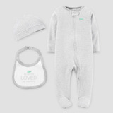 Trío Carters Unisex Enterito Set 3 Piezas Talle 6 Meses