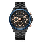 Reloj Loix La2147-5 Para Hombre En Acero Negro/azul