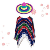 Aaa 1 Conjunto Traje Sombrero Mexicano Ropa Mexicana Estilo