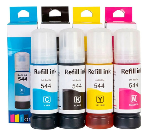 X4 Tinta Alternativa T544 Para Epson 1110 3110 3150 5190 544