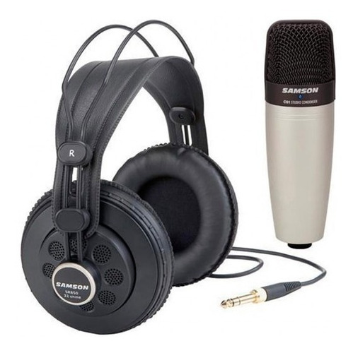 Pack De Micrófono Samson Mic C01 + Auricular Ch850 C01850