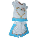 Conjunto Infantil Menina Feminino Menina Infantil Tam.4 Luxo