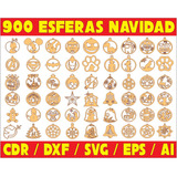 Pack De Vectores Corte Laser- 900 Colgantes Adornos Navidad