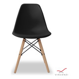 Silla De Comedor Vincenzi Eames Berlín, Estructura Color Negro, 1 Unidad