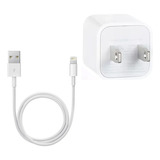 Cargador Compatible Con iPhone + Cable 1m 5 6 7 8 11 X Xs Color Blanco