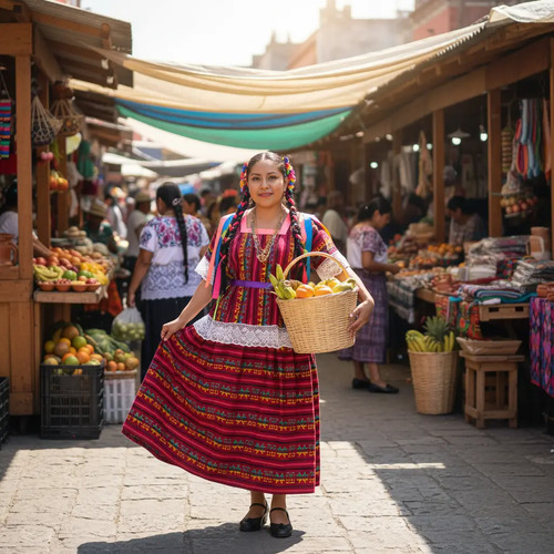 Disfraz Traje Tipico De Oaxaca Baile Flor De Piña Guelaguetza Niñas
