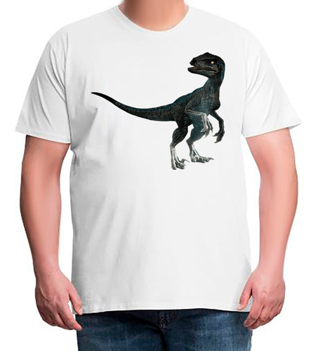 Camiseta Plus Size Masculina Jurassic Park Dinossauro 24