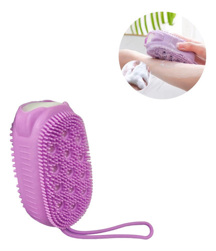 Esponja Silicona Relleno Baño Ducha Espuma Cepillo