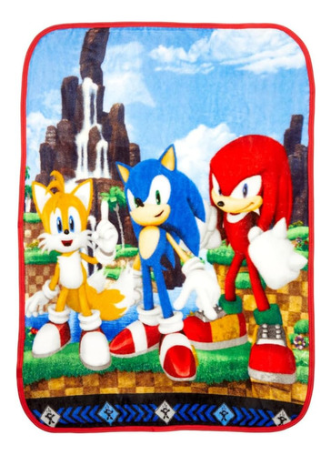 Sonic The Hedgehog Anime - Manta De Seda Súper Suave Al Tact