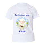 Camiseta Infantil Ovelhinha De Jesus Gospel Personalizada