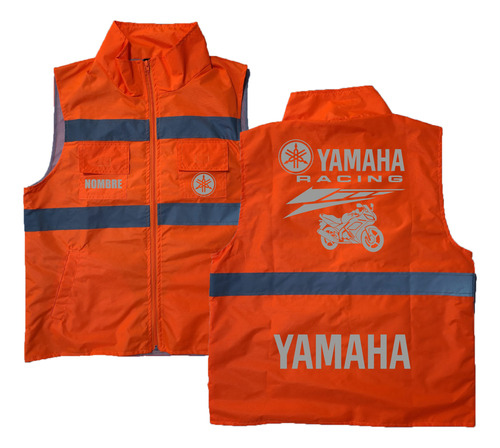 Chaleco Industrial Ligero Yamaha Racing Estampado Reflejante