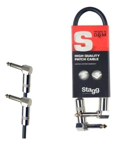 Cable Plug Plug Interpedal Angular Stagg 30 Cm