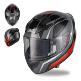 Casco Motocicleta Negro Abatible Certificado Motocross Dot