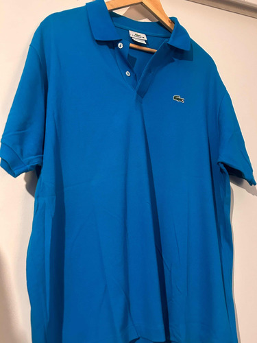 Chomba Lacoste Hombre Turquesa Talle 7