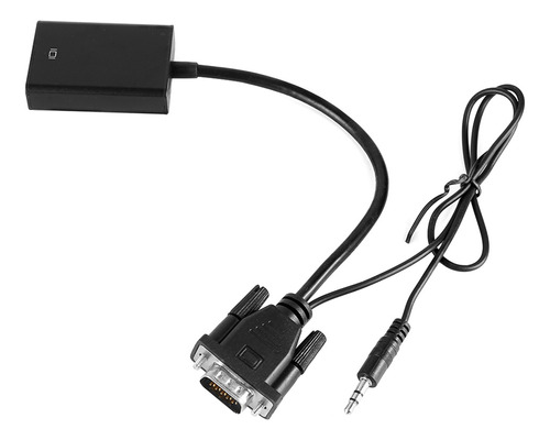 Cable Adaptador Vga A Hdmi, Vídeo Digital Hd 1080p