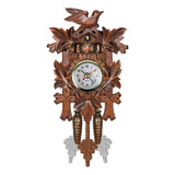Reloj De Pared Vintage De Madera De Pájaro, Estilo Swing Chi