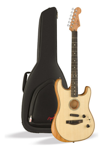 Violão Fender American Acoustasonic Stratocaster Com Bag Na
