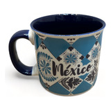 Taza De Porcelana Mexico Maki Home Color Azul Claro Mexico 1