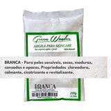 Argila Mascara Facial 100g,cor Verde, Branca, Preta, Amarela