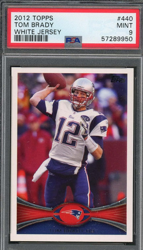 Tarjeta De Fútbol Tom Brady 2012 Topps White Jersey 440 Grad