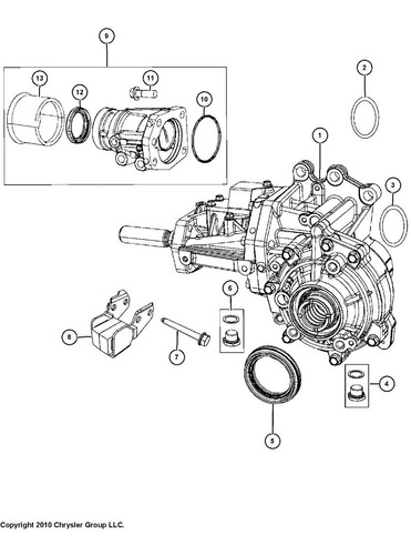 Reten Reductora Jeep Compass 2.4l 68005263aa Foto 4