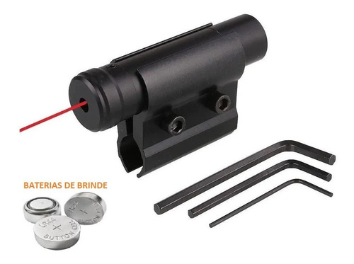 Laser Mira Pra Cano Universal Óptico Rifle Caça Carabina